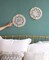 Hanging Wall Mirror with Macramé Fringe – Set of 2 Small Round Boho Antique-Style Mirrors, Decorative Wall Accent for Apartment, Living Room, Bedroom, or Nursery, Perfect Gift Idea